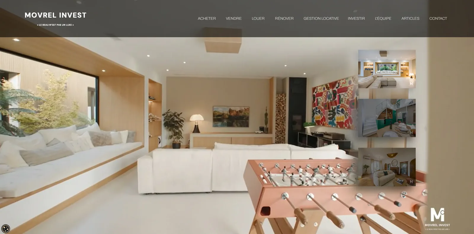 Refonte site Movrel Invest | création site web