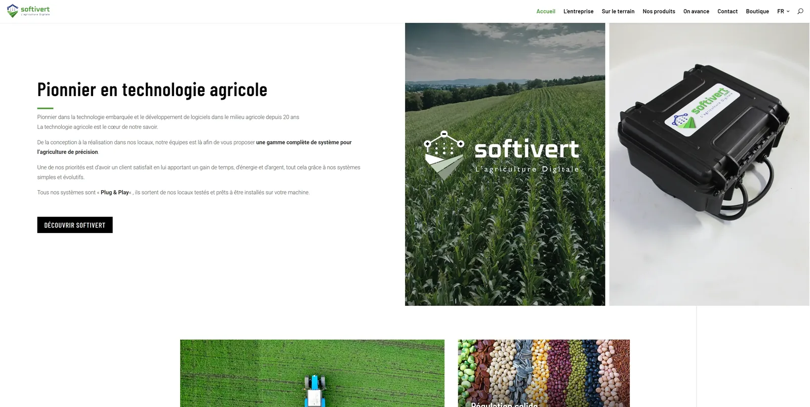 Refonte du site Preciagri.com | Création site internet