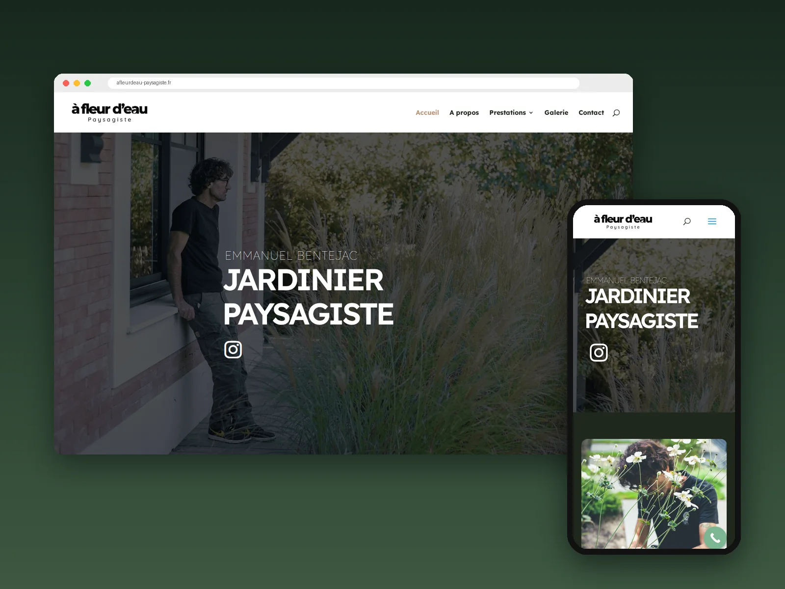À fleur d’eau, jardinier-paysagiste | Création de site internet